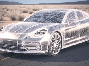 Porsche Panamera Turbo 2017 Desert Studio 3D-Modell