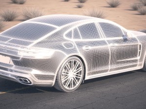 Porsche Panamera Turbo 2017 Desert Studio 3D-Modell