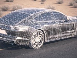 Porsche Panamera Turbo 2017 Desert Studio 3D-Modell
