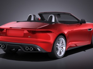 Jaguar F-type 2015 Cabrio vray 3D Model