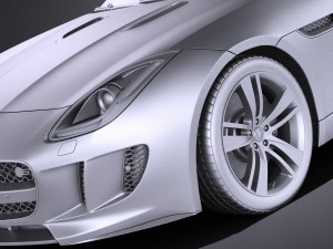 Jaguar F-type 2015 Cabrio vray 3D Model