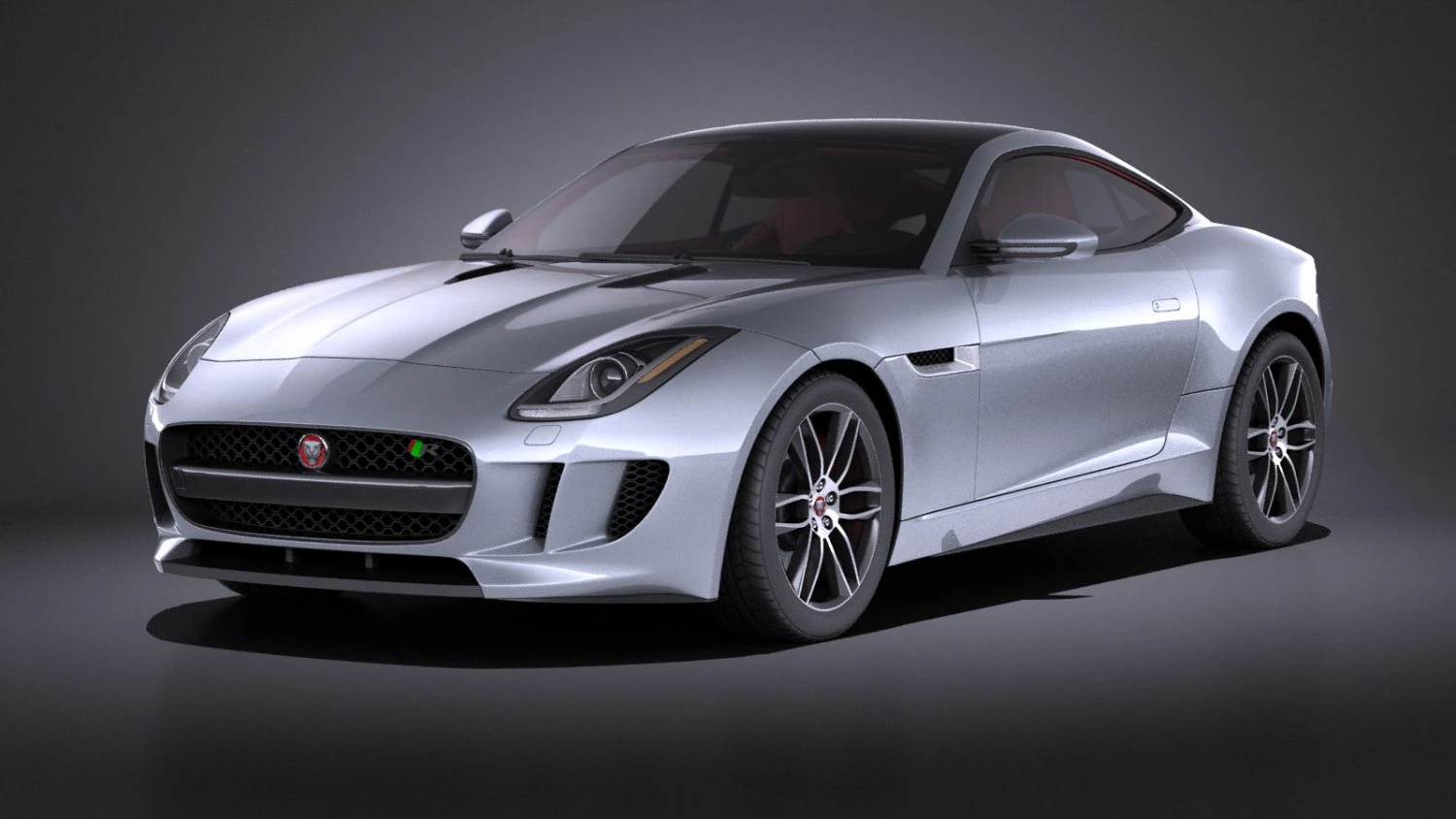 Jaguar F-type R Coupe 2015 vray 3D Model .c4d .max .obj .3ds .fbx .stl .blend