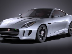 Jaguar F-type R Coupe 2015 vray Modelo 3D