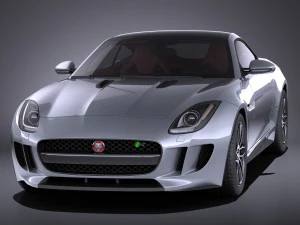 Jaguar F-type R Coupe 2015 vray 3D Model