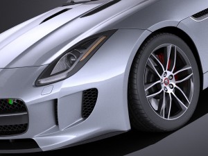 Jaguar F-type R Coupe 2015 vray 3D Модель