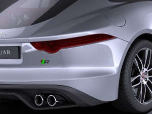 Jaguar F-type R Coupe 2015 vray 3D Модель