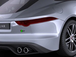 Jaguar F-type R Coupe 2015 vray 3D Model