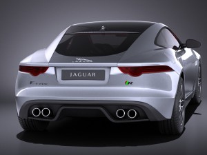 Jaguar F-type R Coupe 2015 vray 3D Модель