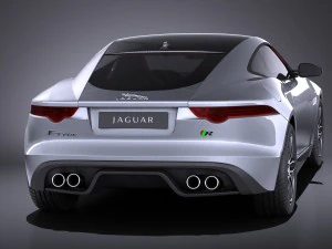 Jaguar F-type R Coupe 2015 vray 3D Model