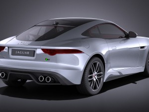 Jaguar F-type R Coupe 2015 vray 3D Модель
