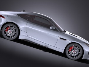 Jaguar F-type R Coupe 2015 vray 3D Модель