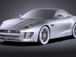 Jaguar F-type R Coupe 2015 vray 3D Модель