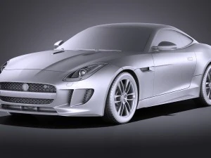 Jaguar F-type R Coupe 2015 vray 3D Model