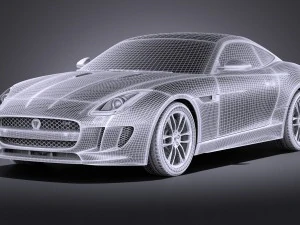 Jaguar F-type R Coupe 2015 vray 3D Model