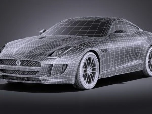 Jaguar F-type R Coupe 2015 vray 3D Model