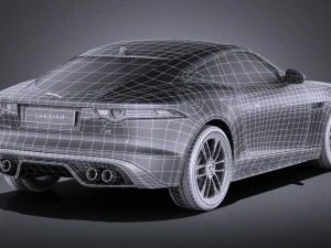 Jaguar F-type R Coupe 2015 vray 3D Model
