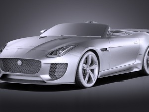 Jaguar Project 7 Concept 2016 vray 3D 모델
