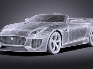 Jaguar Project 7 Concept 2016 vray 3D 모델