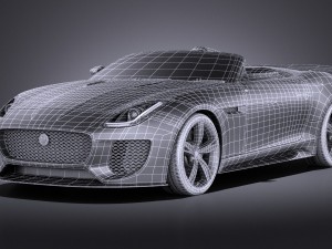 Jaguar Project 7 Concept 2016 vray 3D 모델