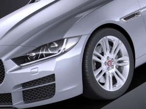 Jaguar XE 2017 vray Modèle 3D