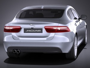 Jaguar XE 2017 vray Modèle 3D