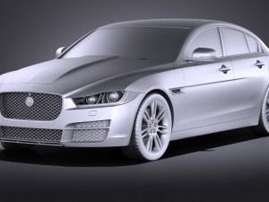 Jaguar XE 2017 vray Modèle 3D