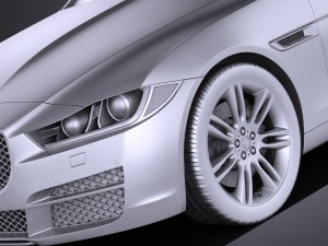 Jaguar XE 2017 vray Modèle 3D