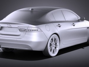 Jaguar XE 2017 vray Modèle 3D