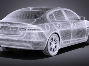 Jaguar XE 2017 vray Modèle 3D