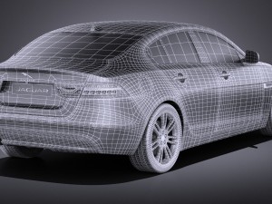 Jaguar XE 2017 vray Modèle 3D