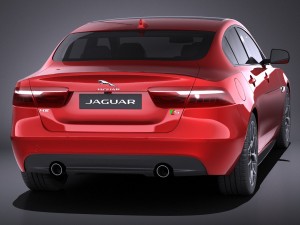 Jaguar XE S 2017 vray 3D Model