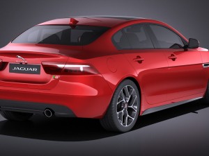 Jaguar XE S 2017 vray 3D Model