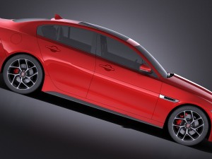 Jaguar XE S 2017 vray 3D Model