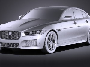 Jaguar XE S 2017 vray 3D Model