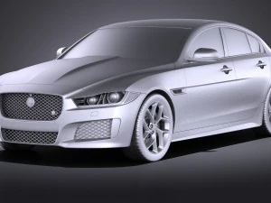 Jaguar XE S 2017 vray 3D Model