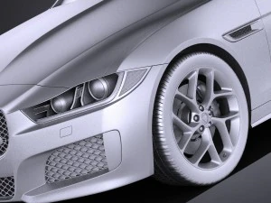 Jaguar XE S 2017 vray 3D Model