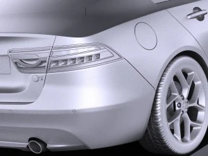 Jaguar XE S 2017 vray 3D Model