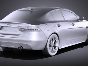 Jaguar XE S 2017 vray 3D Model