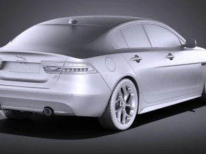 Jaguar XE S 2017 vray 3D Model