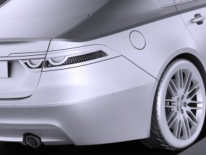 Jaguar XF 2017 Bixenon vray Modelo 3D