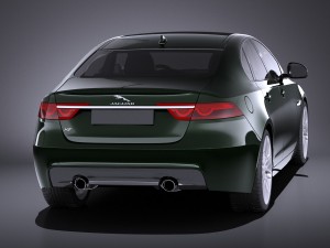 Jaguar XF 2017 vray 3D Model