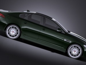 Jaguar XF 2017 vray 3D Model