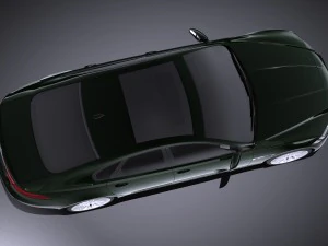 Jaguar XF 2017 vray 3D Model