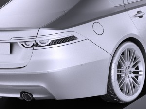 Jaguar XF 2017 vray 3D Model
