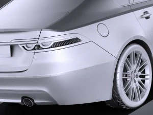 Jaguar XF 2017 vray 3D Model