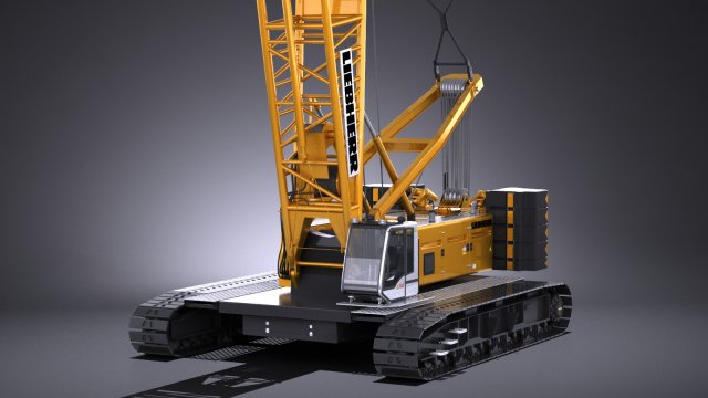Liebherr LR 1160 Hydraulic Lift Crane Modelo 3D .c4d .max .obj .3ds .fbx .stl .blend 