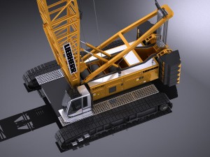 Liebherr LR 1160 Hydraulic Lift Crane Modelo 3D