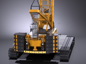 Liebherr LR 1160 Hydraulic Lift Crane Modelo 3D