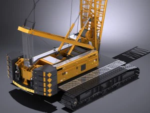 Liebherr LR 1160 Hydraulic Lift Crane 3D Model