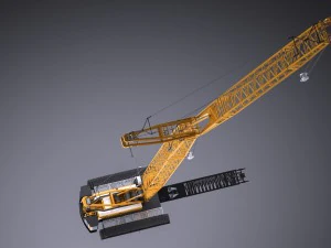 Liebherr LR 1160 Hydraulic Lift Crane 3D Model